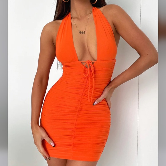 Thats So Fetch Red Mink Mini Dress - Picture 2 of 12